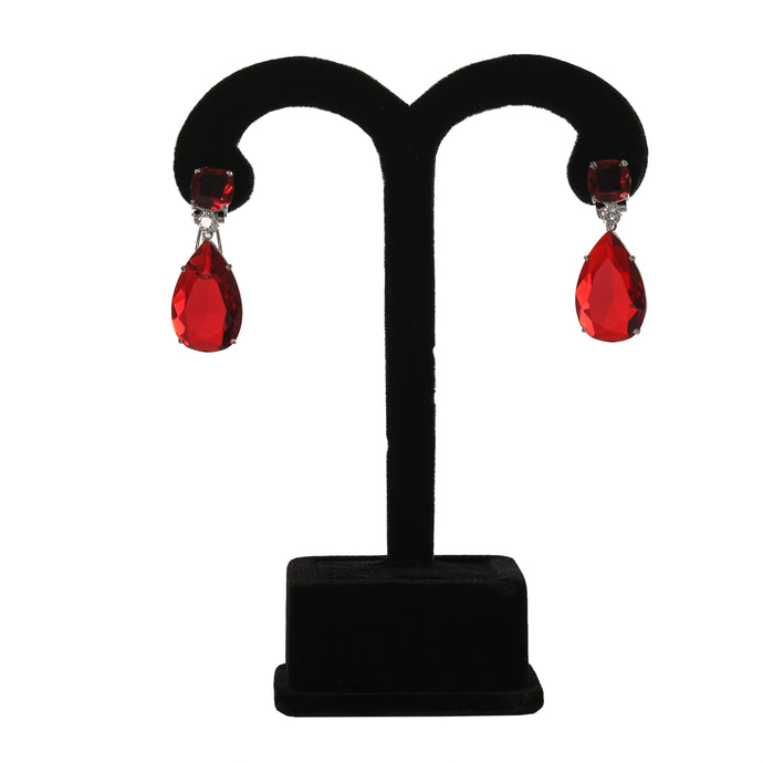 Ruby Red Earrings earrings