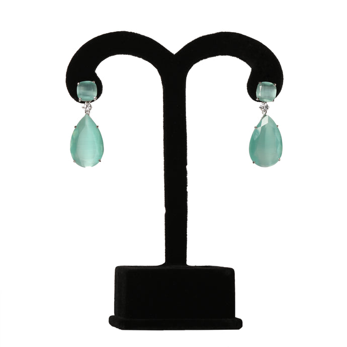 Sea Blue Topaz Earrings earrings