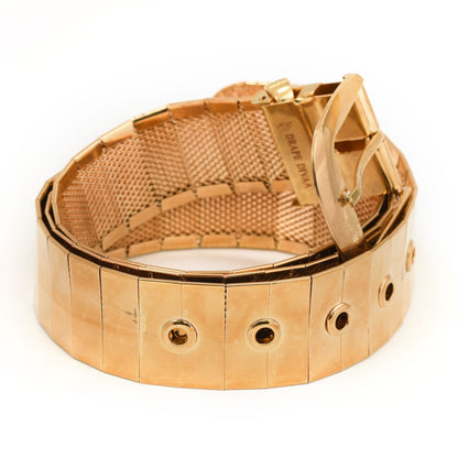 Golden Pin Hole Buckle Belt Belts