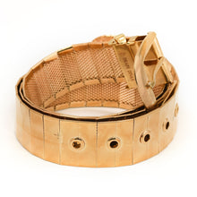 Load image into Gallery viewer, Golden Pin Hole Buckle Belt Belts