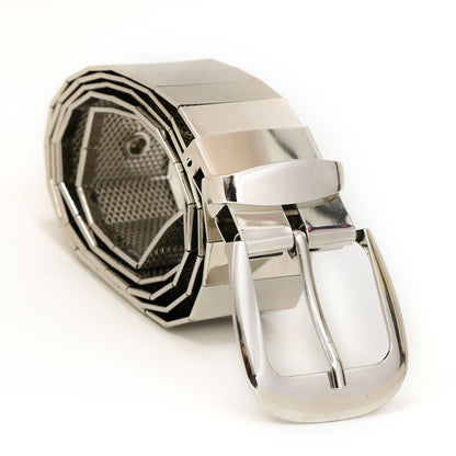 Silver Pin Hole Buckle Belt Belts