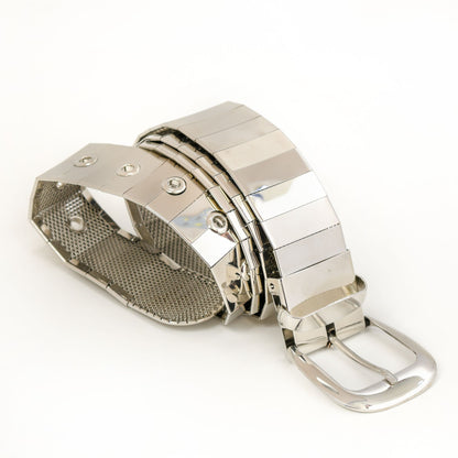 Silver Pin Hole Buckle Belt Belts