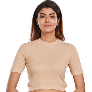 Hosiery Blouses - Tan - Blouse featured