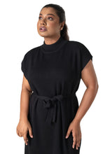 Load image into Gallery viewer, Vintage Knitted Maxi Dress black lounge wear featured