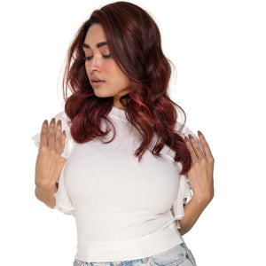 Hosiery Blouses- Flutter Sleeves - White - Blouse featured