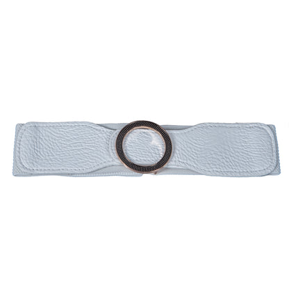 Round Buckle Belt - Artificial Leather Belts