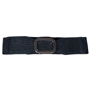 Rectangle Buckle Belt - Artificial Leather Black Belts