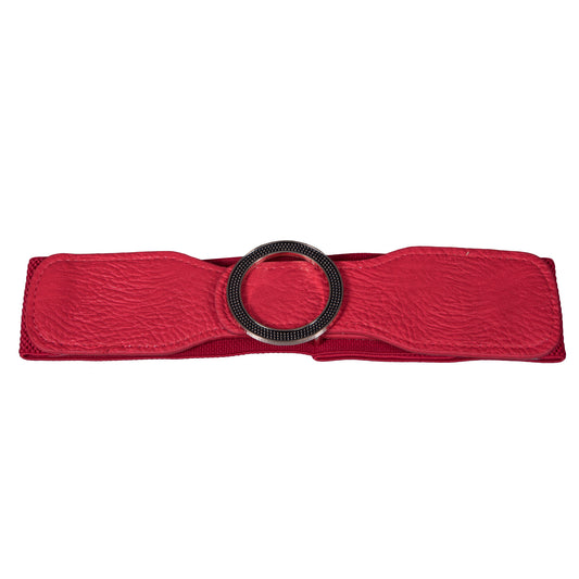 Round Buckle Belt - Artificial Leather Belts