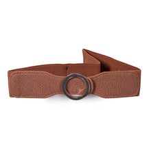 Load image into Gallery viewer, Round Buckle Belt - Artificial Leather Belts