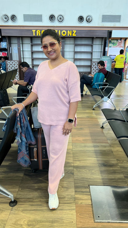Just Chic it Off with DD Co-ord Sets light pink lounge wear featured
