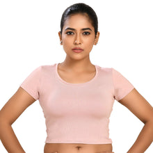 Load image into Gallery viewer, 100% Cotton Rayon Blouses Crepe Pink Blouse