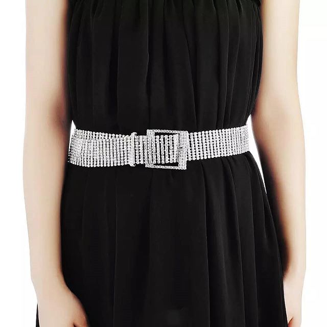 Diamond Embellished Waist Belts Belts