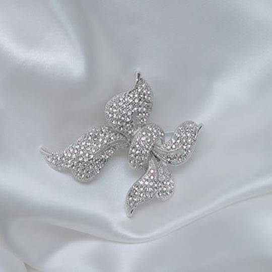Ribbon Knot Stone Studded Brooch Brooch