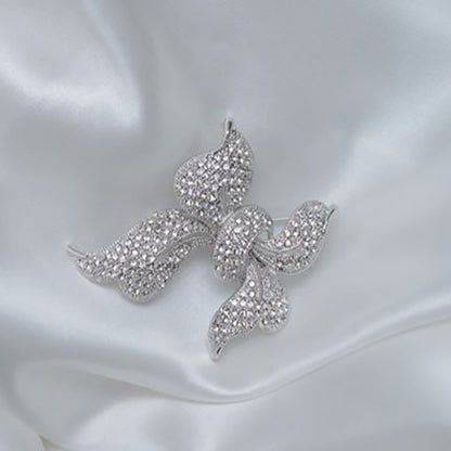 Ribbon Knot Stone Studded Brooch Brooch