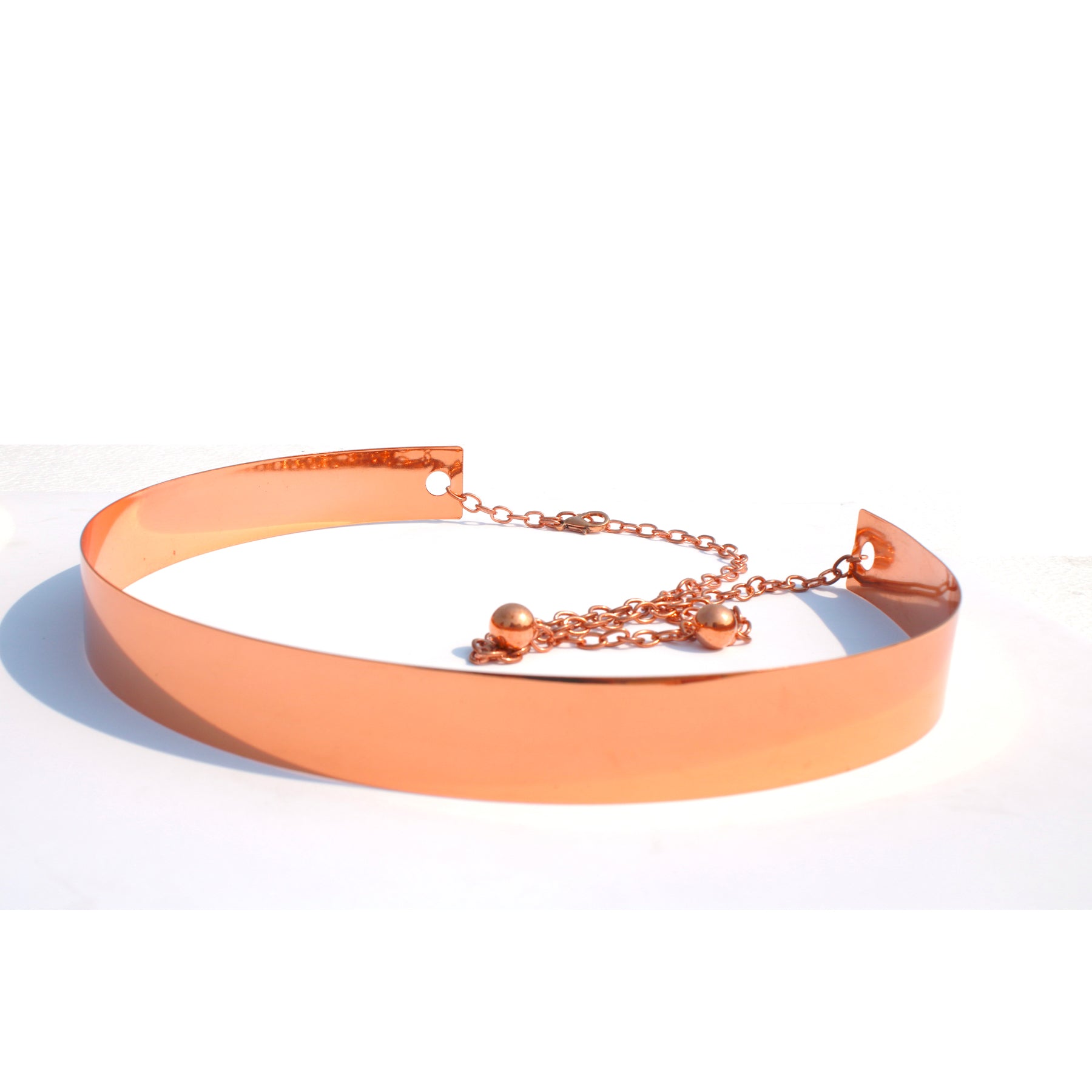Rose Gold Metallic Belt Belts