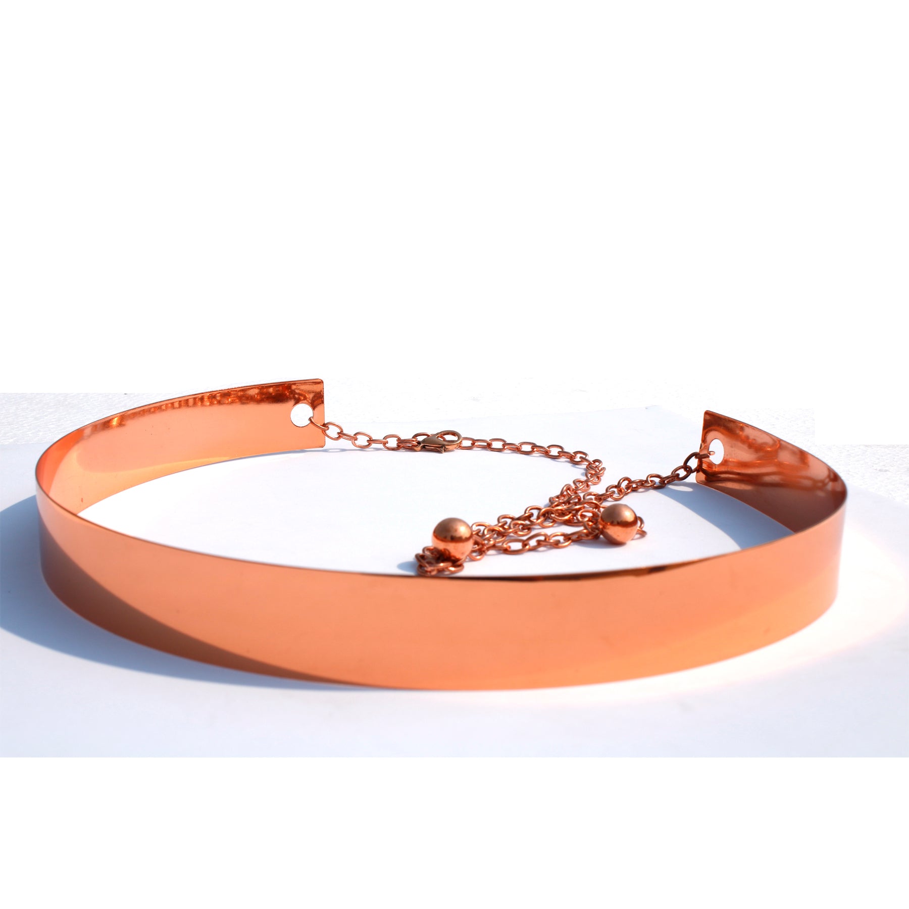 Rose Gold Metallic Belt Belts
